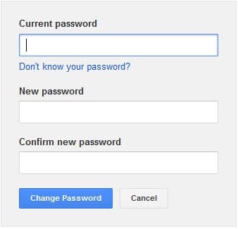 Change your Gmail password