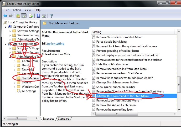 Add Run Command