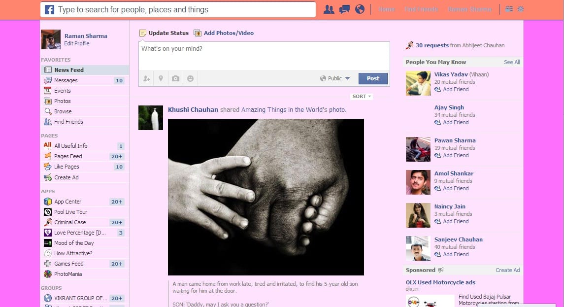 My Pink color FB