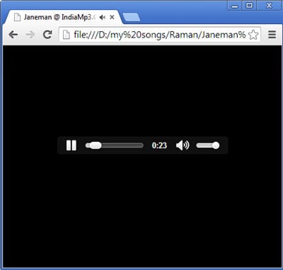 Play music file in Chrome