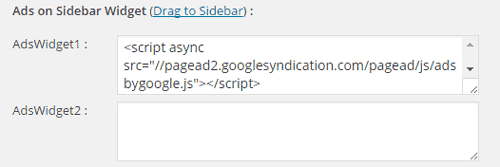 Quick Adsense Sidebar Ads