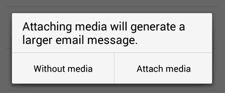 Email Chat Conversation With or Without Media