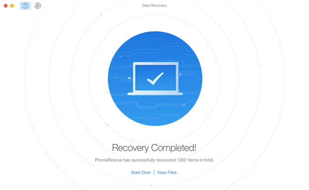 PhoneRescue Files Recovered