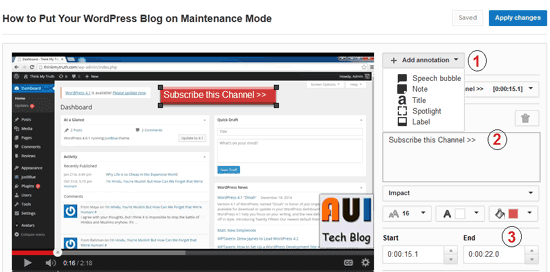 Add subscribe button to YouTube Videos