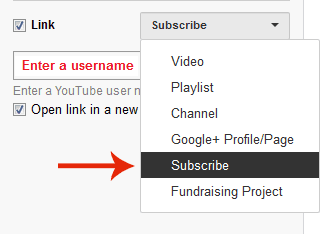Link to Subscribe button