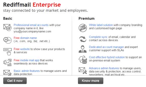Rediff Business Email