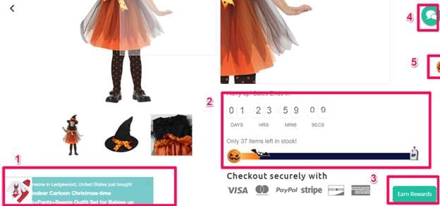 Busy Product Page