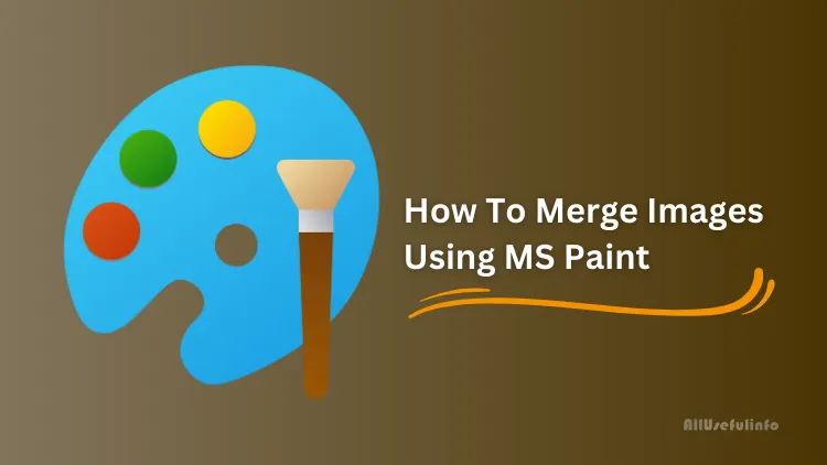 Merge images using MS Paint