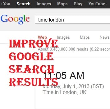 Improve Google Search Results