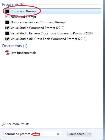 Open Command Prompt