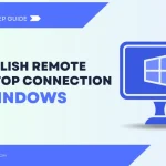 Establish remote desktop connection in Windows