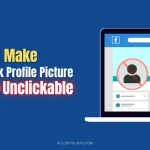 How to make Facebook profile picture unclickable