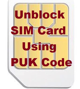 Unblock Sim Card