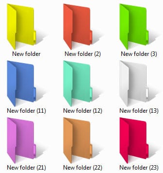 windows 7 folder color