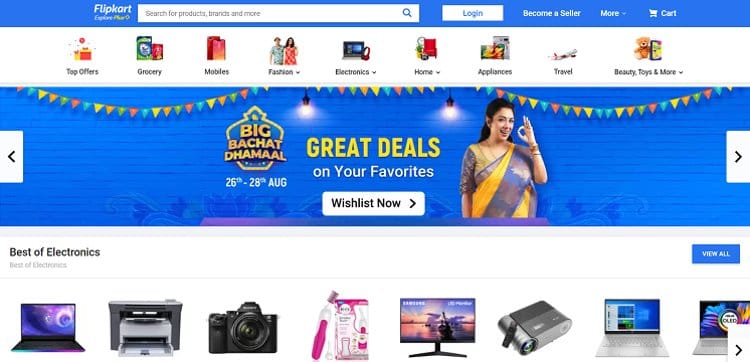 Portfolio   Flipkart Website 