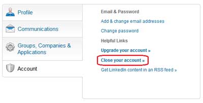 Close Linkenin Account