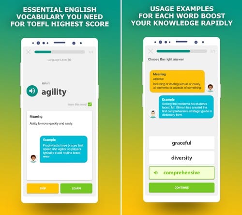 TOEFL preparation app