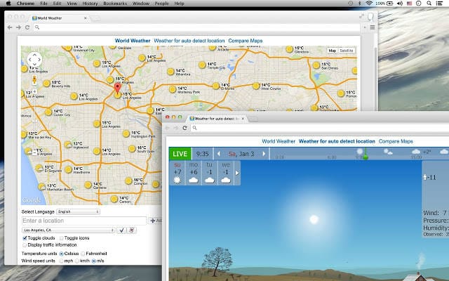 your weather watcher app google chrome