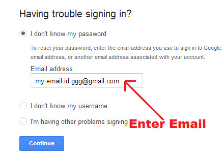 Google check if email exists