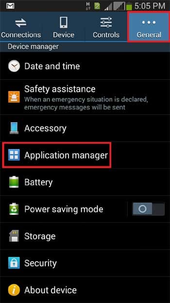 Open Application Manager