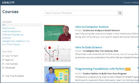 Udacity - Website for Online Courses
