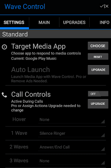 Wave Control Android app