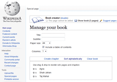 Manage wiki ebook