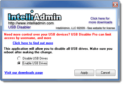 Free USB disabler