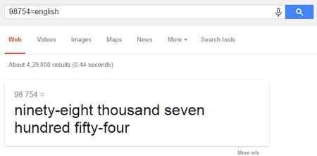 Google spell numbers