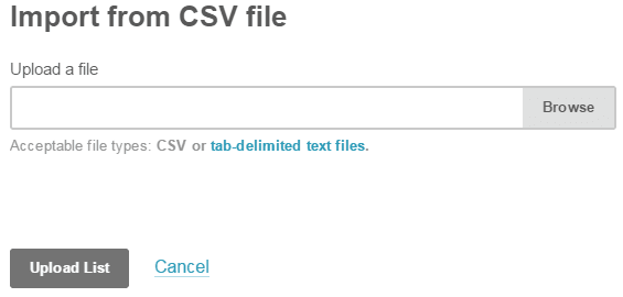 Import CSV File