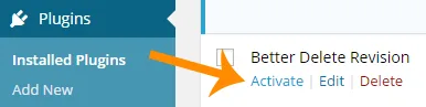 Activate Better Delete Revision