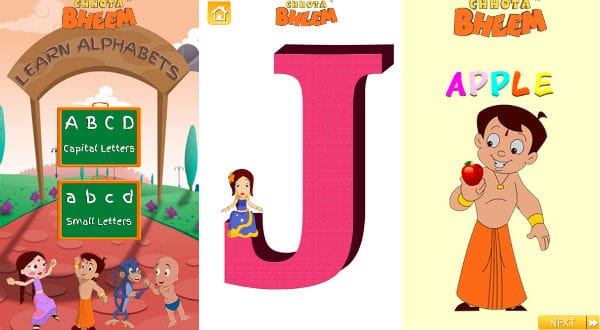 Alphabets With Bheem