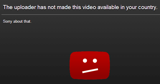 Video is restricted