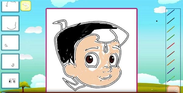 Draw and Color Chhota Bheem