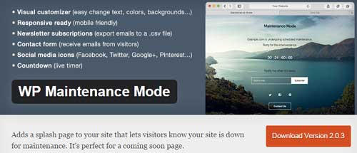 WP Maintenance Mode