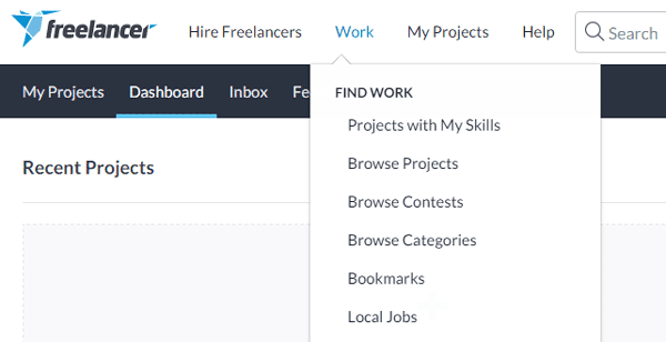 Find New Projects in Freelancer