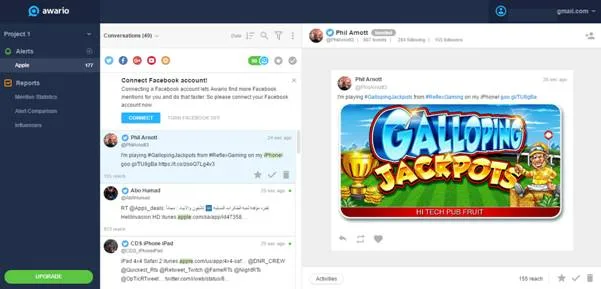 Awario dashboard