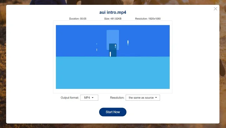 Convert video online using KeepVid