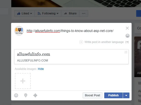 Facebook not fetching URL preview