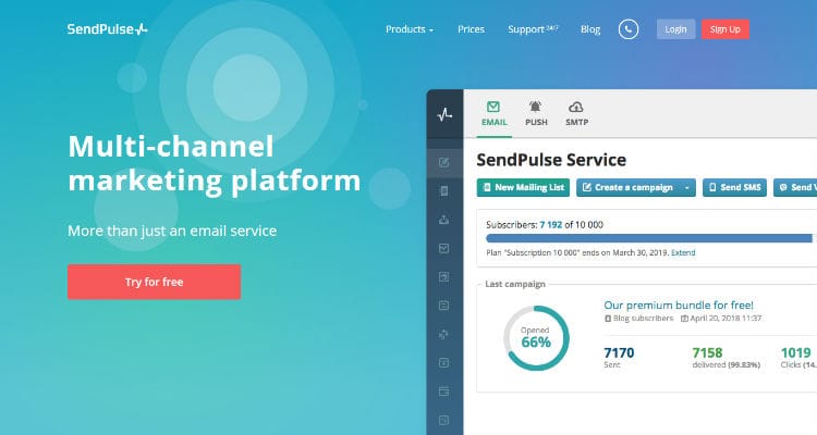 SendPulse - Multi-Channel Marketing Platform