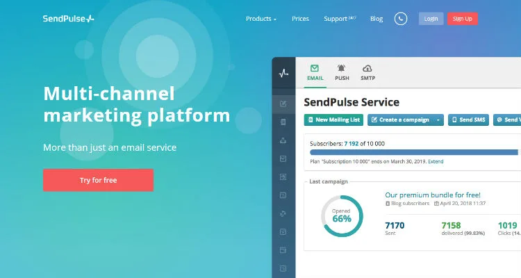 SendPulse - Multi-Channel Marketing Platform
