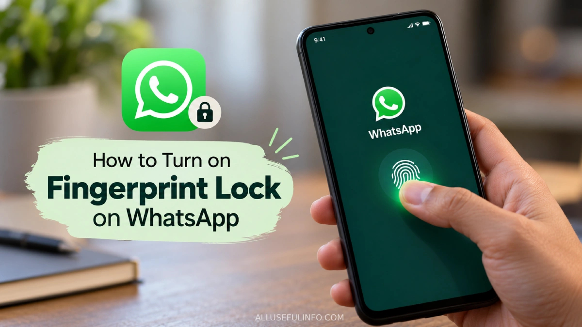 Enable fingerprint lock for WhatsApp