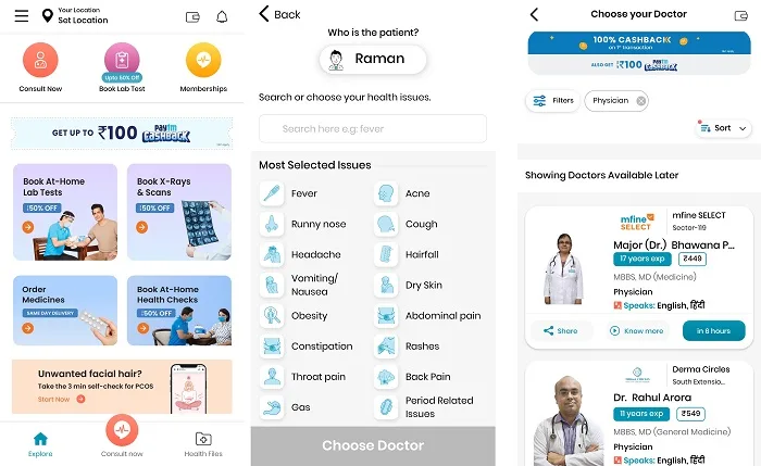 MFine - Online consultation with doctors near you