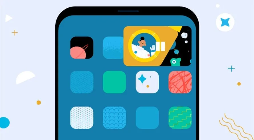 YouTube picture-in-picture mode