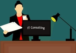 "IT consulting" written on desktop