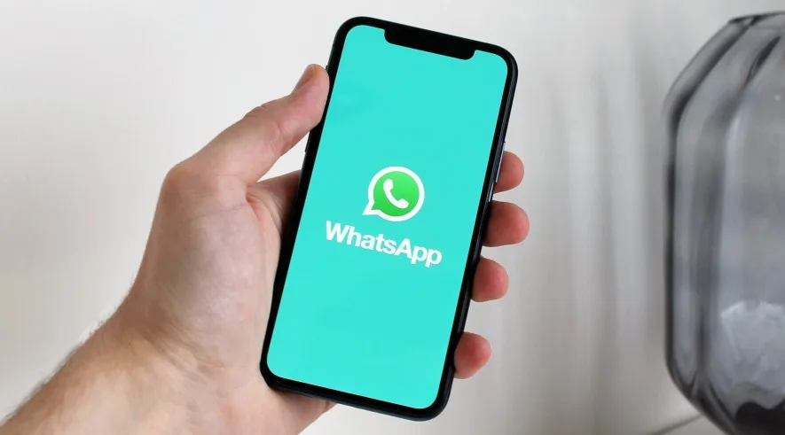 WhatsApp icon on smartphone