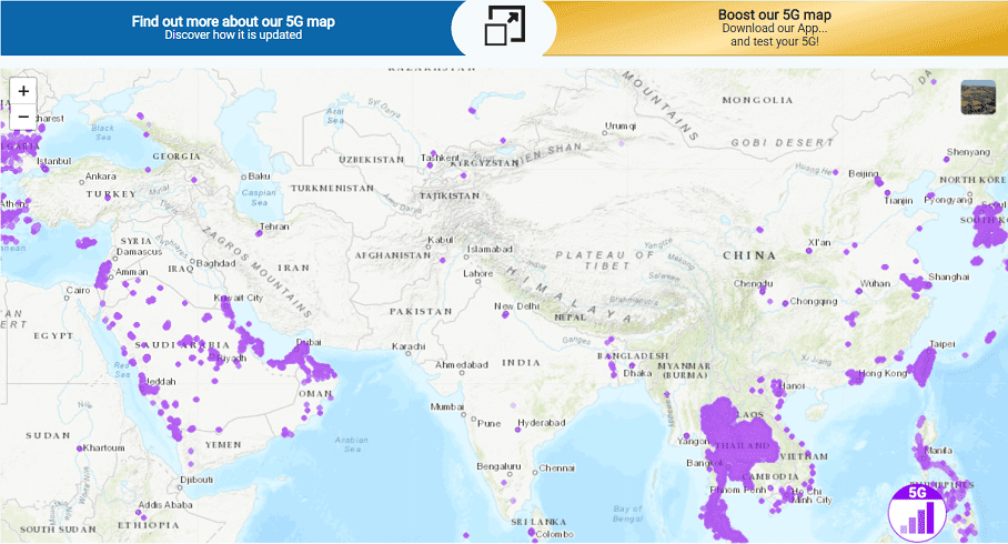 NPERF 5G map