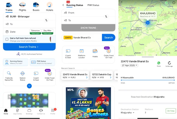 ixigo Trains app