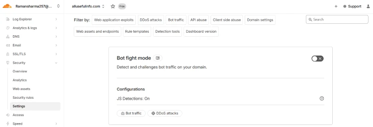 Bot Fight Mode Cloudflare
