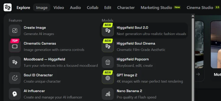 Higgsfield Soul generate photos